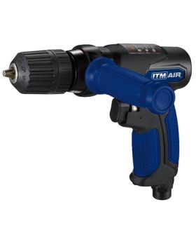 ITM AIR Reversible Drill, 3/8" KEYLESS CHUCK, 2200 RPM- TM340-724