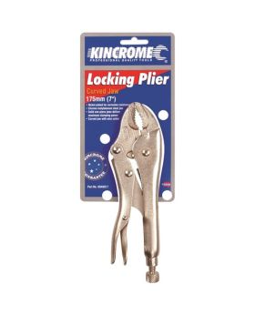 Kincrome k040017 Locking Pliers Curved Jaw 175mm (7")