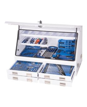 Kincrome K1259W Upright Truck Box Tool Kit 232 Piece 1/4, 3/8 & 1/2" Drive 1200MM WHITE