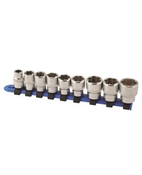 Kincrome K15002 Bolt Extractor Socket Set 9 Piece Metric