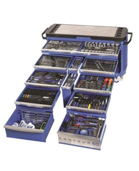 Kincrome K1560 CONTOUR 60" Tool Trolley 500 Piece 1/4, 3/8, 1/2 & 3/4" Drive