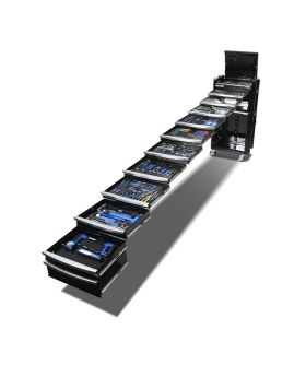 KINCROME  Contour V2 Workshop Tool Kit 575 Piece 11 Drawer 29" Black