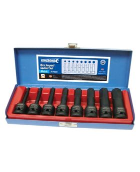 Kincrome K2000 1/2" Square Drive Hex Impact Socket Set- 8 Piece