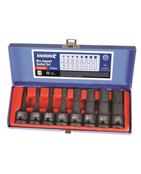 Kincrome K2015 Hex Impact Socket Set 8 Piece 1/2" Square Drive