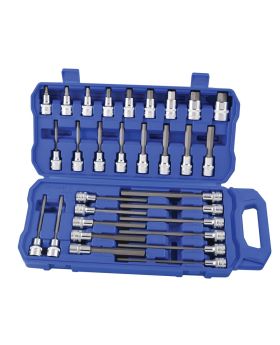 Kincrome k2124 Hex Socket Set 30 Piece 1/2? Square Drive