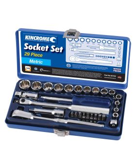 Kincrome K2152 Metric Socket Set 29 Piece 3/8" Square Drive