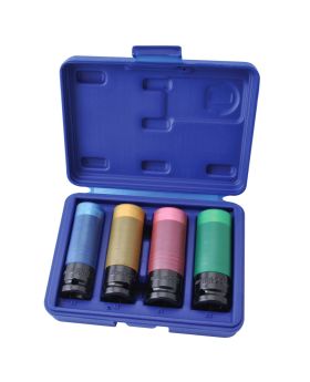 Kincrome k2180 Wheel Nut Socket Set 4 Piece 1/2" Square Drive