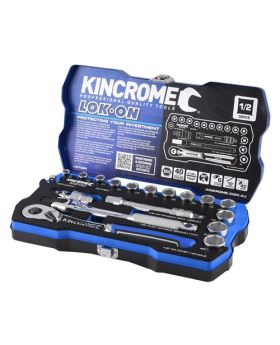 Kincrome k27020 LOK-ON  Socket Set 18 Piece 1/2" Square Drive