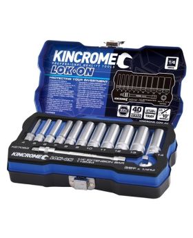 Kincrome K27053 LOK-ON Socket Set 13 Piece 1/4" Square Drive Metric