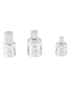 Kincrome K27098 LOK-ON  Adaptor Set 3 Piece 1/4, 3/8 & 1/2" Square Drive