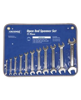 Kincrome K3040 Open End Spanner Set 11 Piece METRIC