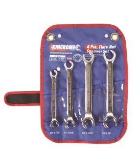 Kincrome k3062 FLARE NUT SPANNER SET 4PCE