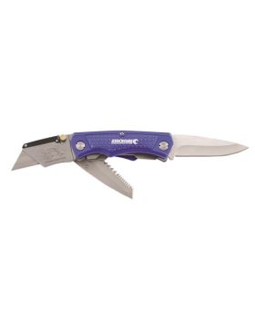 Kincrome K6101 Folding Utility Knife Tri Blade 