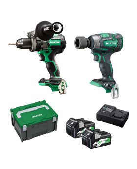 HIKOKI - 18V MultiVolt 2 Piece Combination Pack - KC18DPL2(HRZ)