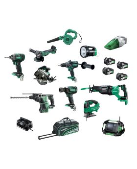 Hitachi/Hikoki KC36D12P(HRZ) 18V/36V 5.0Ah/2.5Ah Li-Ion Cordless Brushless 12pce Combo Kit