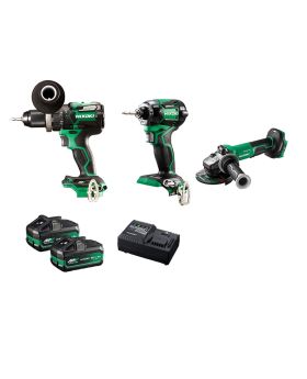 HIKOKI - 36V 2.5Ah Li-Ion Cordless Brushless 3pce Combo Kit-BFD