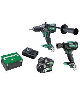 Hitachi/Hikoki KC36DPL2(HRZ) 36V 2.5Ah Li-Ion Cordless Brushless 2pce Combo Kit-FDB