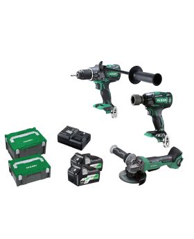 Hitachi/Hikoki KC36DRBL2(HRZ) 36V 2.5Ah Li-Ion Cordless Brushless 3pce Combo Kit-FDB