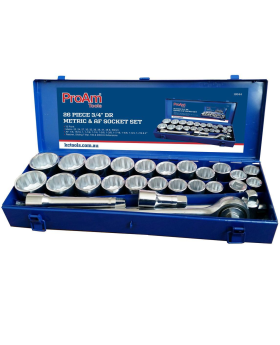 KC PRO AM by KC TOOLS  Â¾" Drive 26PC Socket Set 19344