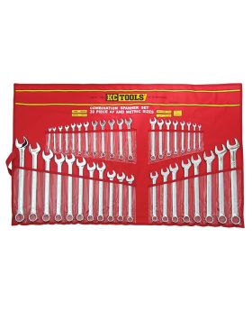 KC Tools A13340 38PCE Combination Spanner Set