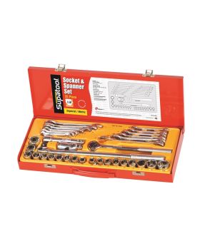 Kincrome S2035 Socket and spanner Set 35pce Imperial & Metric