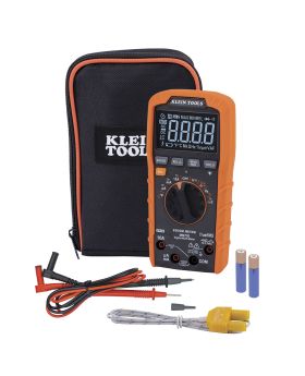 KLEIN Digital Multimeter, TRMS Auto-Ranging, 1000V, Temp, Low Impedance-A-MM720