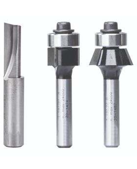 Carbitool Router Bit, LAMINATE TRIM SET TCT 3PCE