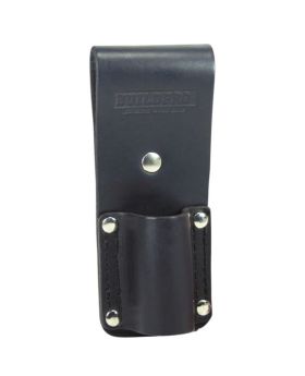 BUILDPRO Tradie Leather Belt- 30mm Podger/Ratchet Holder Frog LBFPF30