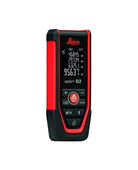 LEICA 150m Disto D2 Red Beam Laser Distance Measurer With Tilt Sensor LG986858 