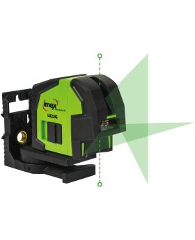 IMEX Green Beam Cross Line & Plumb Dot Laser Level LX22G