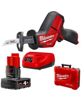 Milwaukee M12CHZ-401C Hackzall M12 Lithium Ion Reciprocating Saw Kit