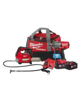 Milwaukee M18FPP2F2-502P 18V 5.0Ah Li-ion Cordless 2pce Combo Kit Power Pack Including Fuel & ONE-KEY