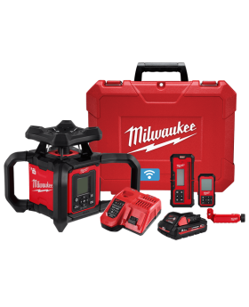 Milwaukee M18RL1220-301C 18V 3.0Ah Li-ion Cordless 1,220m Dual Grade Rotary Red Beam Laser Combo Kit