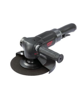 M7 Air Angle Grinder 5/8" Spindle, Heavy Duty, Safety Lever Throttle With Side Handle, 180MM