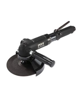 M7 Air Angle Grinder 180MM, 5/8" Spindle, Heavy Duty Extra Quiet, Safety Lever Throttle With Side Handle