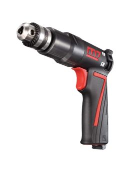 M7 Air Mini Drill, Pistol Style, 1/4" Chuck, Reversible, Key Chuck, 1600 RPM