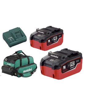 Metabo AU32100072 18v 6.2ah Lithium Battery Pack & Charger Starter Combo Pack