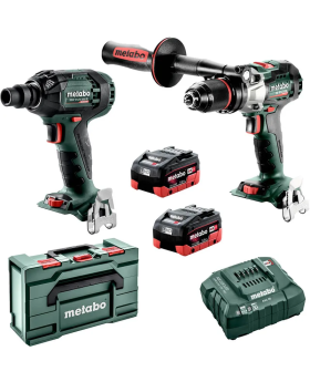 Metabo 18V 2 Piece Brushless Drill/Wrench (2 x 5.5Ah) Combo Kit