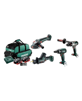 Metabo 18V 400 nm impact wrench Cordless Brushless 4 Piece Kit - 2 5.5Ah