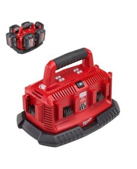 Milwaukee M1418C6 18V Li-Ion 6 Bay Battery Sequential Charger