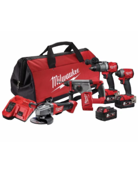 Milwaukee M18FPP4A3503B 18V 5.0Ah Li-ion Cordless FUEL 4pce Combo Kit Power Pack