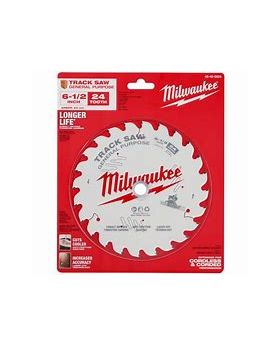 Milwaukee 48400624 165mm (6-1/2") 24T Wood Track Saw Blade General Purpose to suit M18FPS55 Track Saw