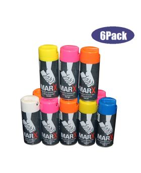 MARX Spot Marking Paint 6Pack-Fluro Pink MXFP X 6