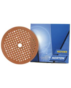 NORTON 150mm A275 Series Multi Air Hole Velcro Speed Grip No-Fil Sanding Disc-100pck/400g 63642560570