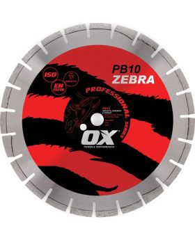 OX Tools Segmented Diamond Blade-9"/230mm- For Abrasive,Sandstone,Asphalt Cutting Applications- OX-PB10-9