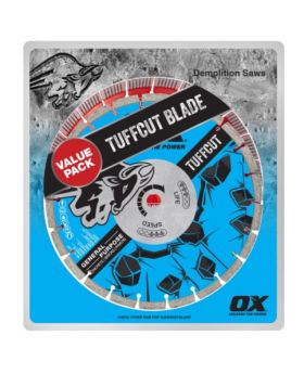 OX Tools Superior Super Fast Cut  & Tuffcut Diamond Blade Combo-14"/350mm  