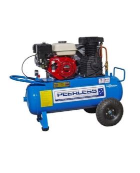 PEERLESS P17 Petrol Air Compressor: Belt Drive, Honda GX200, 350LPM