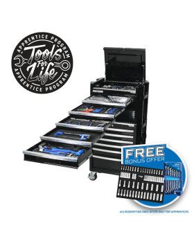 KINCROME Contour V2 Workshop Tool Kit 307 Piece 11 Drawer 29" Black - APP