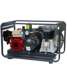 PEERLESS BLACK PB17000P Petrol Air Compressor Roll Cage: Belt Drive, Honda GX200, 320LPM