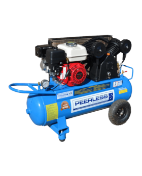 PEERLESS P21 Petrol Air Compressor: Belt Drive, Honda GX200, 420LPM